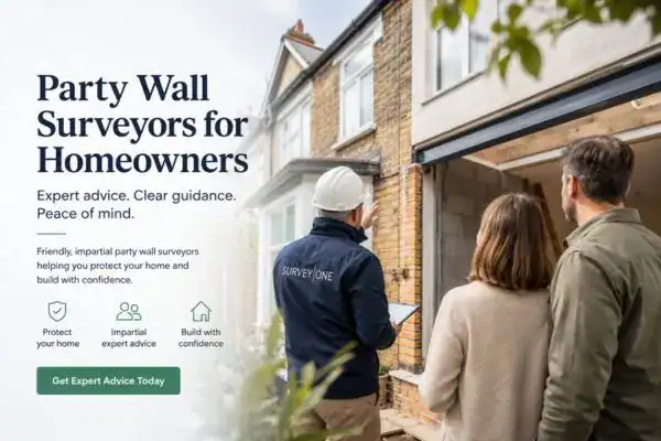 Image of couple with Party wall survey from Survey One Kingston upon Hull